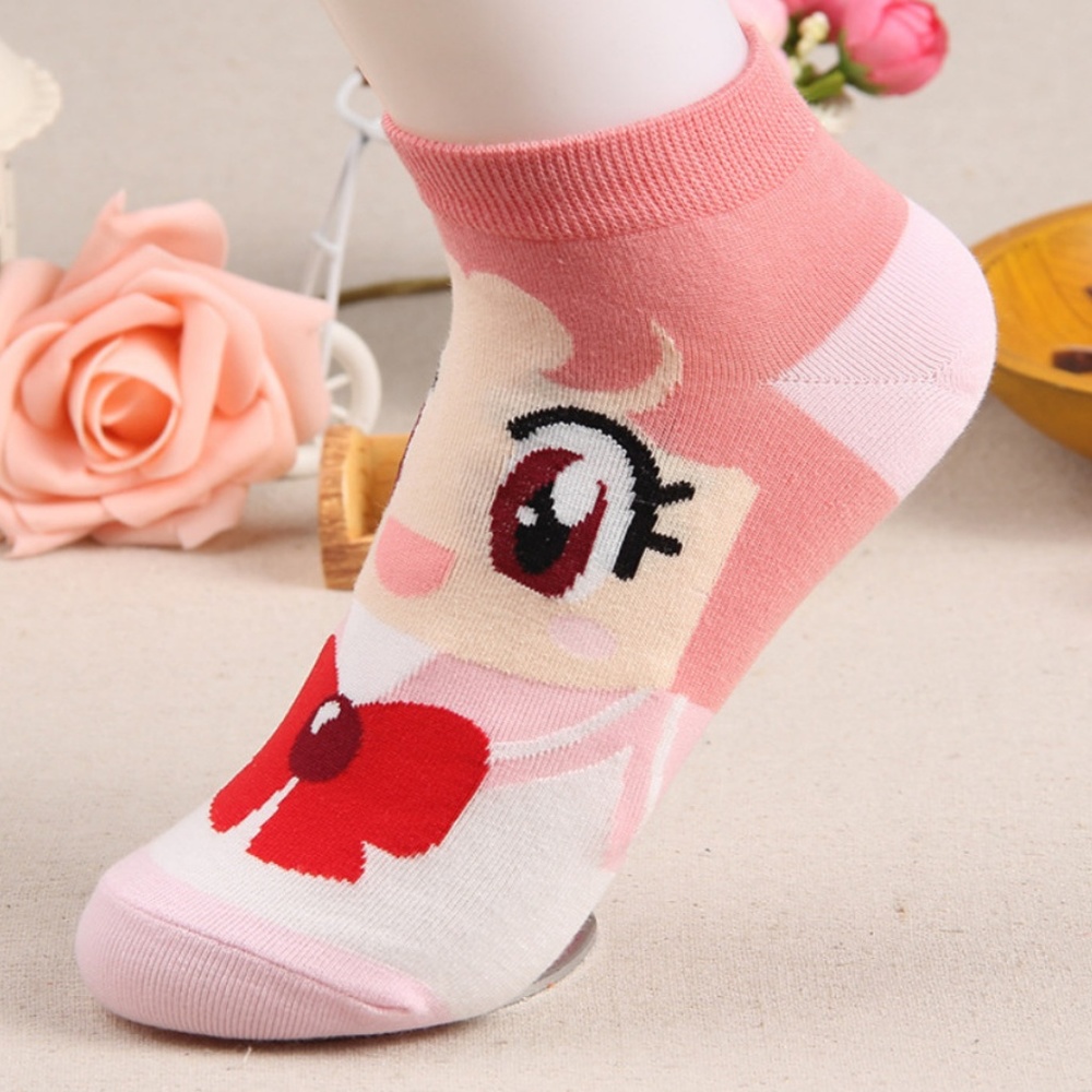 Set of 6! Sailor Moon Yellow Short Ankle Socks - Picture 4 of 8